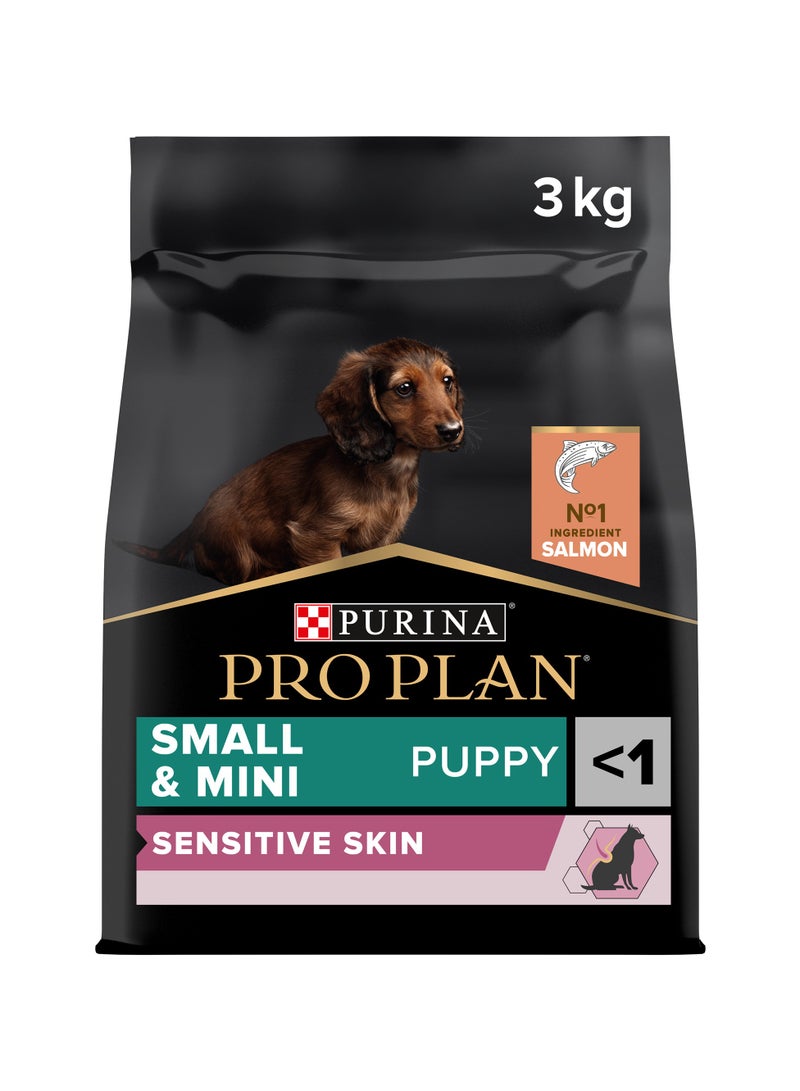 Purina Pro Plan Small and Mini Puppy Sensitive Skin, Dry Dog Food with Salmon 3kg  - Image 1