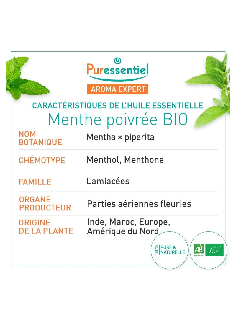 Puressentiel Organic Peppermint Essential Oil 10 ML - Image 4