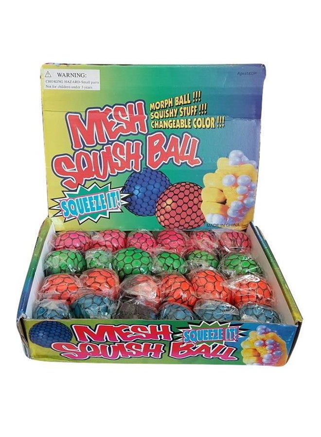24-Piece Stress Reliever Mesh Squish Ball Set - Image 1