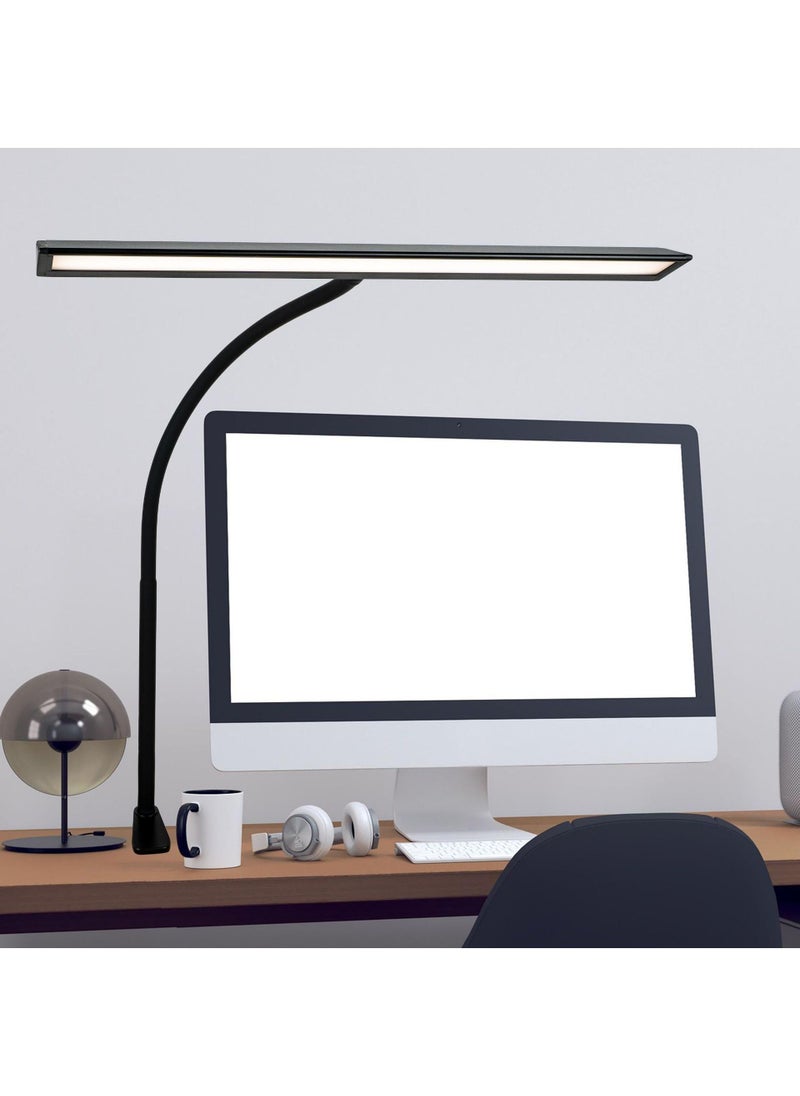 General Desk Lamp With Clamp 5 Color Modes Flexible Gooseneck Clamp Light Eyecaring Color Brightness For Office Study Energy Conservation Light Learning Lamp Computer Lighting  - Image 1