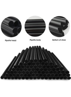 Star 400-Piece Disposable Plastic Drinking Straw, Black  - Image 3