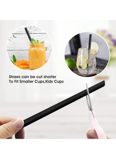 Star 400-Piece Disposable Plastic Drinking Straw, Black  - Image 5