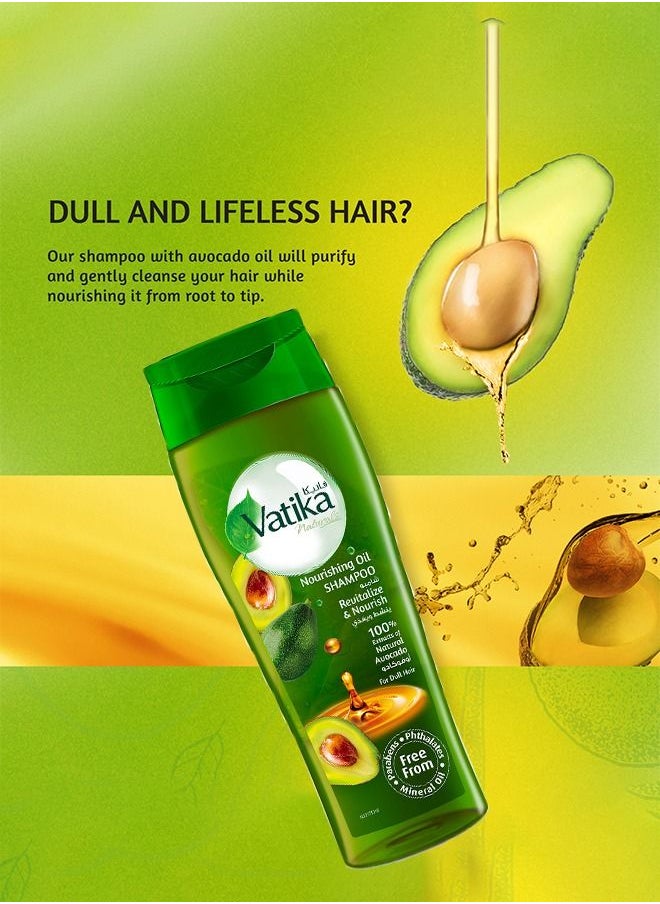 Vatika Naturals - Vatika Naturals Oil Shampoo Avocado - Revitalize and Nourish - 425ml (Twin Pack) - Image 1