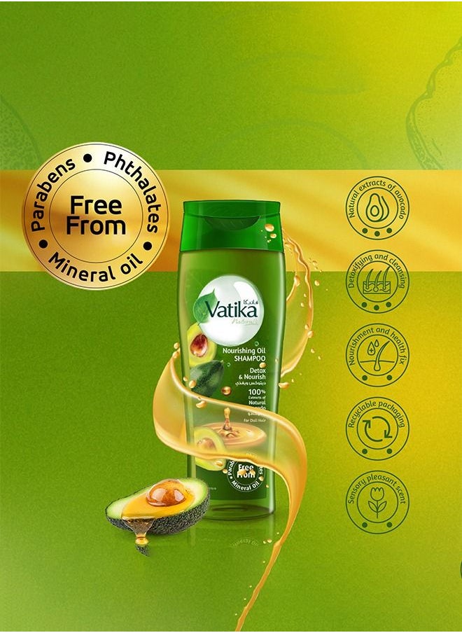 Vatika Naturals - Vatika Naturals Oil Shampoo Avocado - Revitalize and Nourish - 425ml (Twin Pack) - Image 1