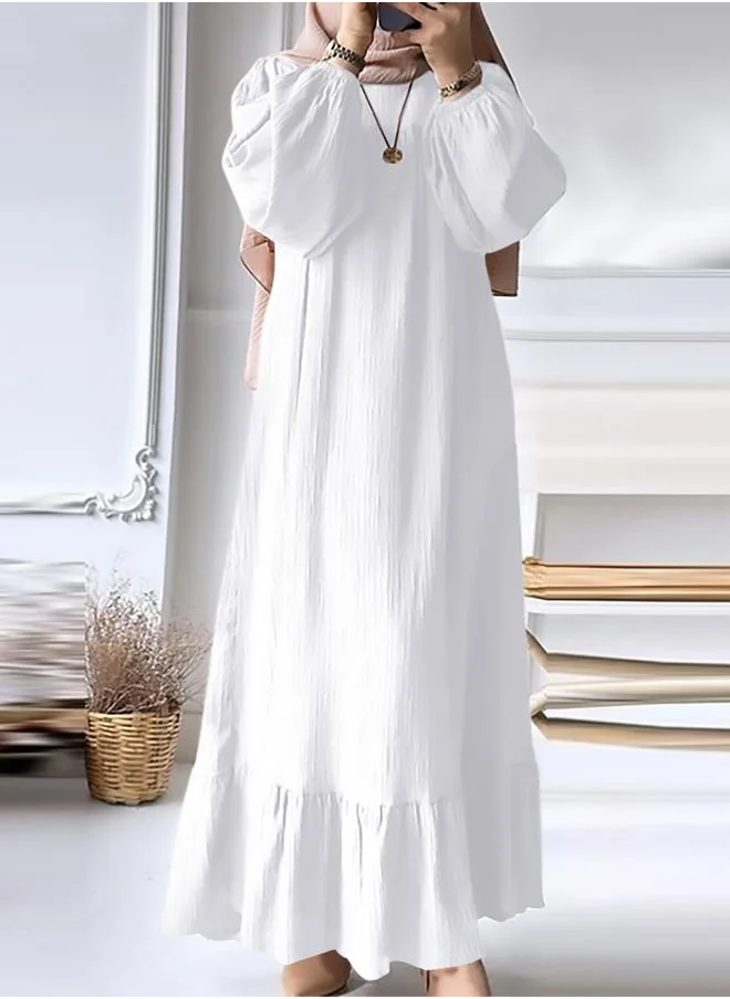 تايك تو Take Two Women Black Textured Cuffed Sleeves Jalabiya