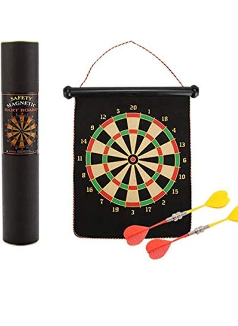 Kids Flocking Magnetic Dart Board Double-Sided Darts Plate Parent-Child Fun Interaction Toys