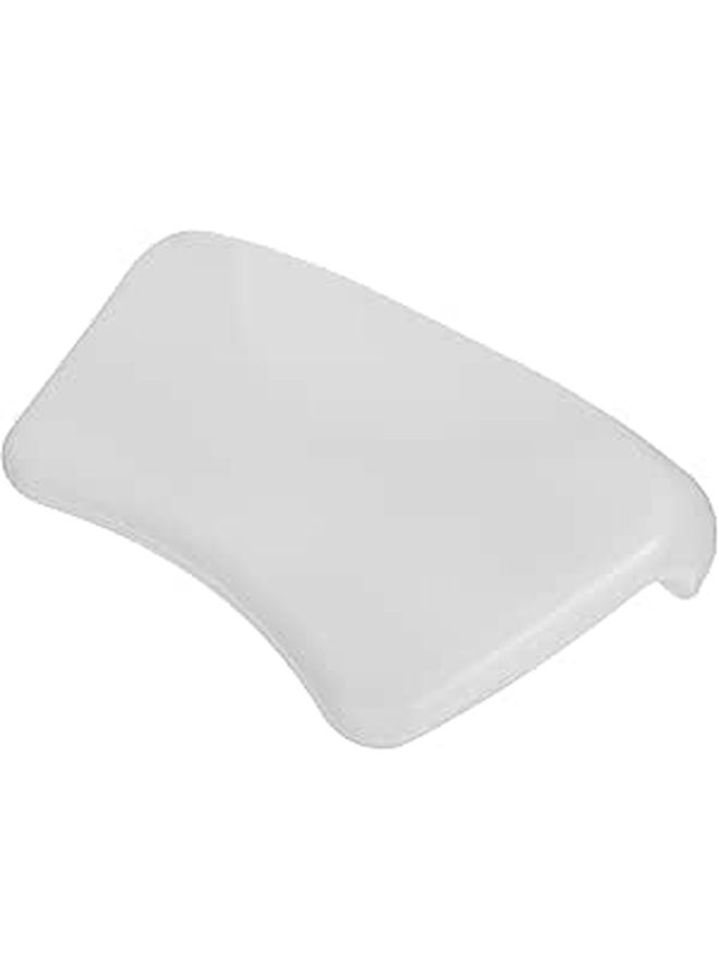 White Bath Pillow with Suction Cups for Neck and Back Support in Bathtub - Image 1