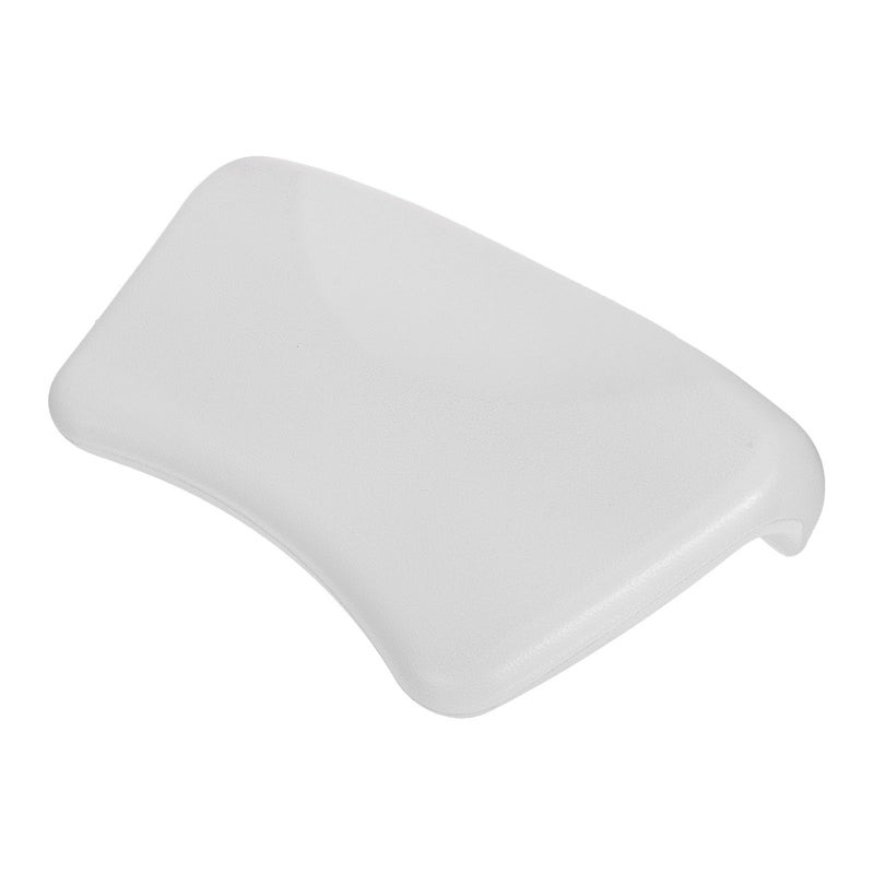 White Bath Pillow with Suction Cups for Neck and Back Support in Bathtub - Image 2