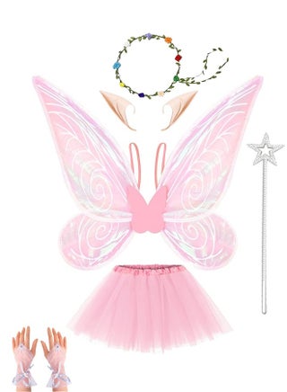 fairy wings dress up Orange Yellow and Red Peacock Fairy Wings main image 0