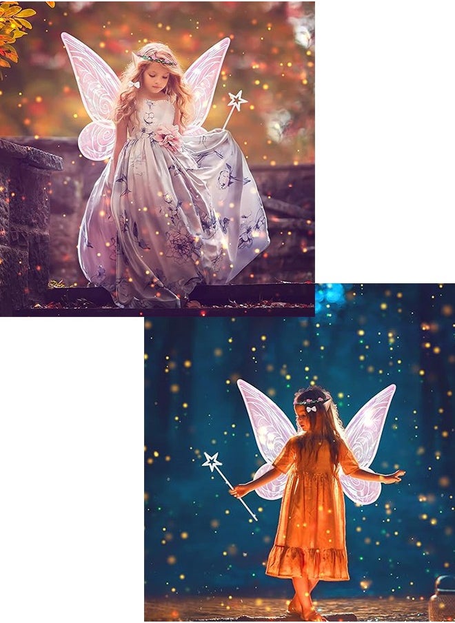 Organizer - Cosplay Butterfly Wings for Girls, Fairy Wings Costume Set, Fairy Costume Set with Sparkling Sheer Butterfly Wings Cosplay - Image 1