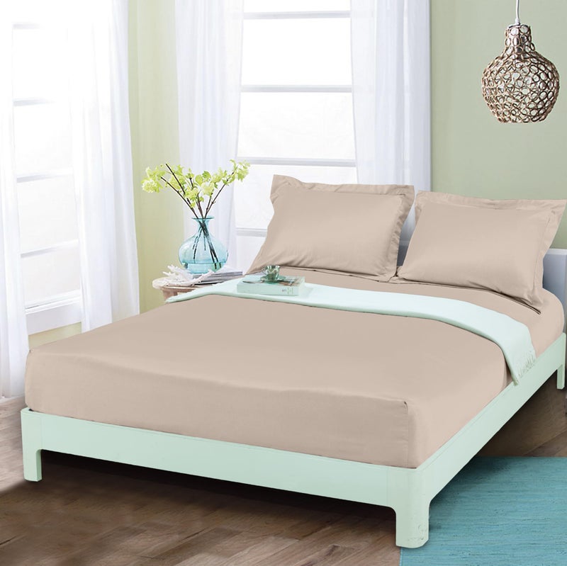 Mocassi Full Fitted Sheet  Deep Pocket Cooling Sheets up to 16 inch  Hotel Luxury 1800 Premier  Softest Sheets  Wrinkle Resistant  1 Single Bottom Fitted Sheet Full Cream
