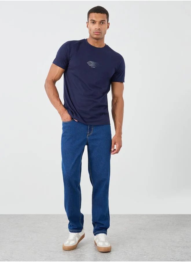 ستايلي Styli Mid Rise Regular Fit Jeans