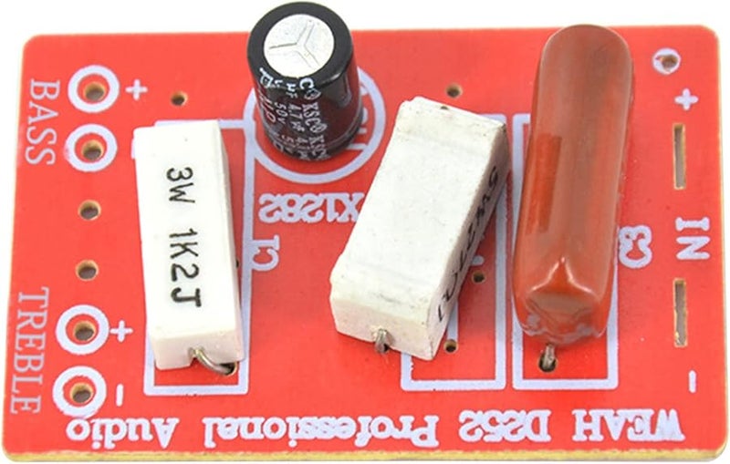 2 Way 252 Color 80W Adjustable Treble Bass Frequency Divider - Image 1