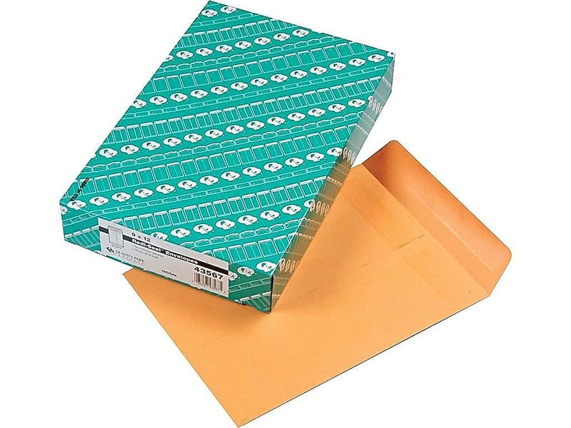 Quality Park Catalog Envelope, Redi-Seal, Brown Kraft, 9 x 12, 100 per Box, (43567) - Image 3