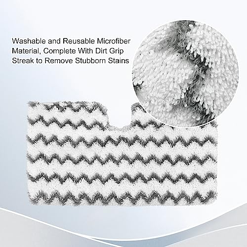 GFRED 3 Pack Steam Mop Replacement Pads for Shark Steam Mops S3500 Series S3501 S3601 S3550 S3901 SE450 S3801CO S3601D S2901 S2902 Shark Steam Pocket Mop, Reusable Heavy Scrub Steam Mop Pads to Floor Clean - Image 3