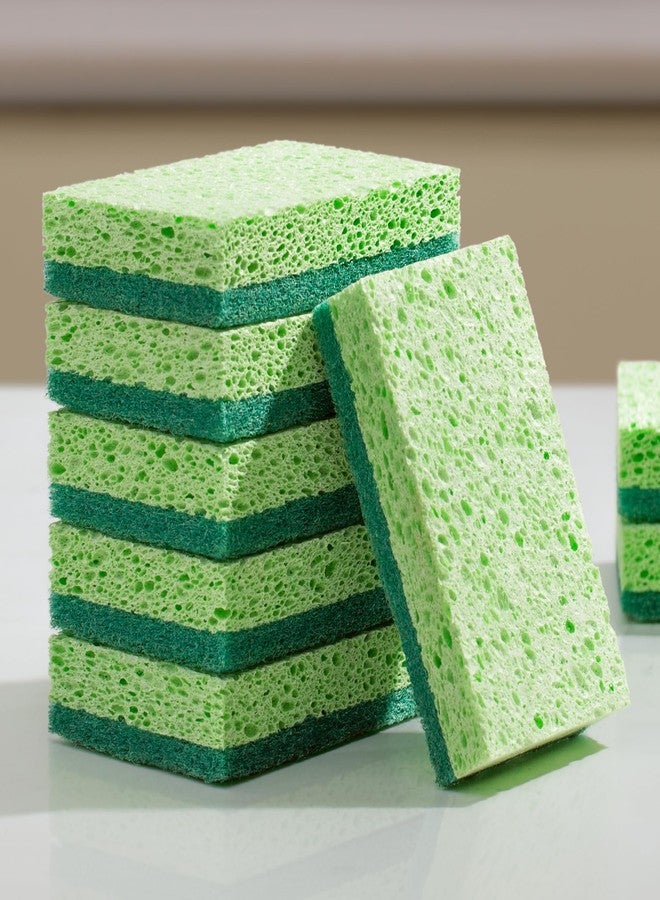 JOYMOOP Clean Sponges,Dual-Sided Non-Scratch Soft Scrub Dish Sponge, Safe for Non-Stick Cookware, Kitchen and Household Cleaning, Pack of 6 Scrubbing Sponges - Image 1