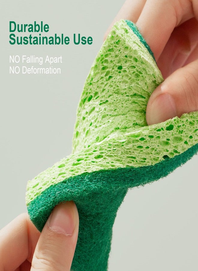 JOYMOOP Clean Sponges,Dual-Sided Non-Scratch Soft Scrub Dish Sponge, Safe for Non-Stick Cookware, Kitchen and Household Cleaning, Pack of 6 Scrubbing Sponges - Image 4