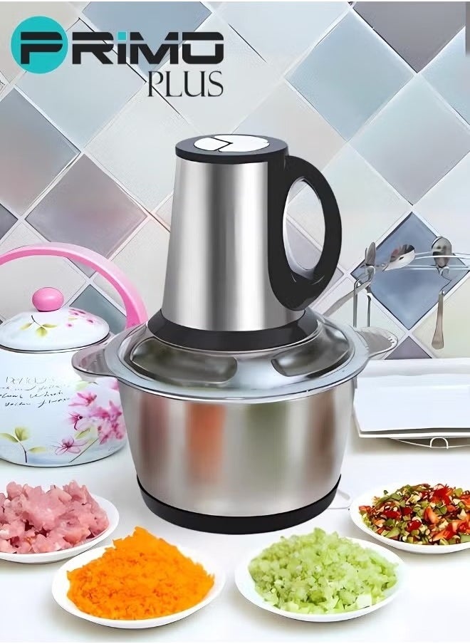 Electric Meat Chopper Grinder 5 Litre with two variable speed Stainless Steel Bowl Food Processor for Meat Vegetables Onion Ginger Garlic Mincer Blender for Home / Restaurants / Kitchen - pzsku/ZCBDE75AA9F2AF0889328Z/45/_/1736600932/e24d2914-6096-4f1d-9436-e08e6cf61ed7