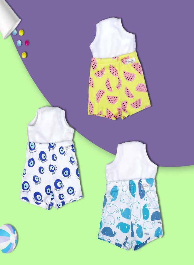 SNUGKINS Potty Training Shorts for Toddlers,Boys & Girls|100% Cotton Size 2 (2-3 Years)-Pack of 3-Mystic Trio - Image 2