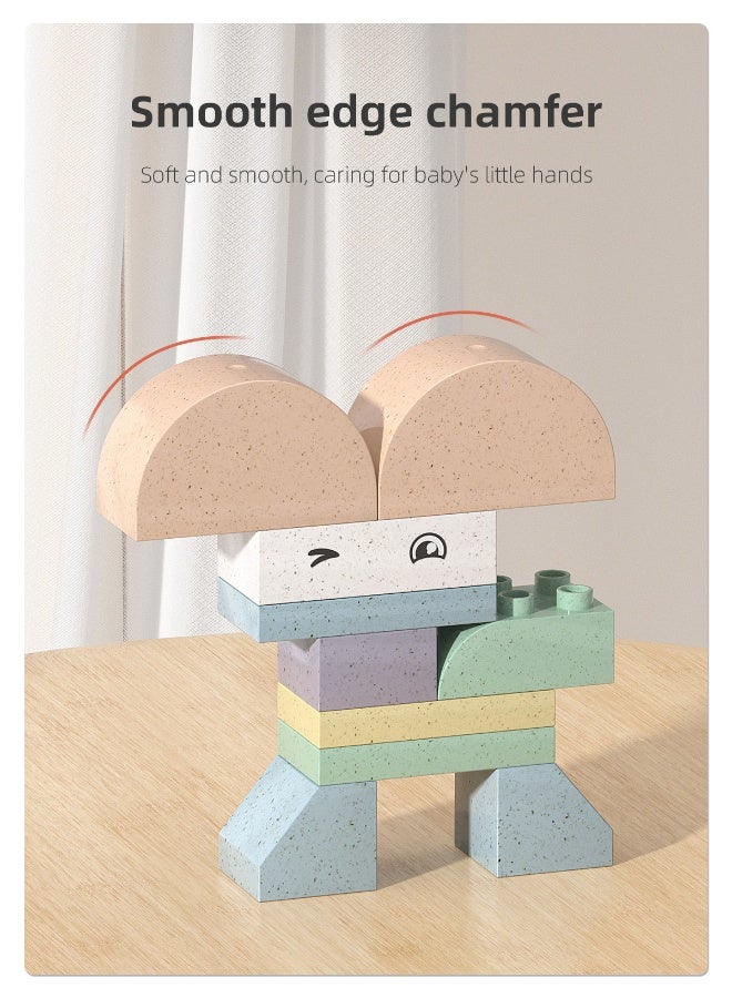 Loquat DIY Large Particle Straw Building Blocks - Elegant Color Parent-Child Assembly Intellectual Development Toy - Image 3