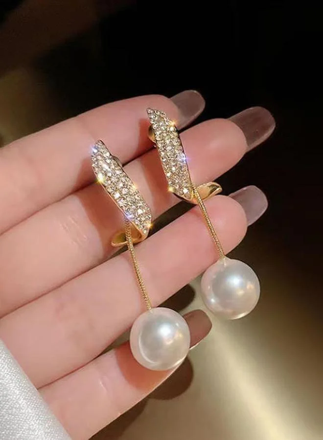 Take Two Embellished Pearl Drop Earrings