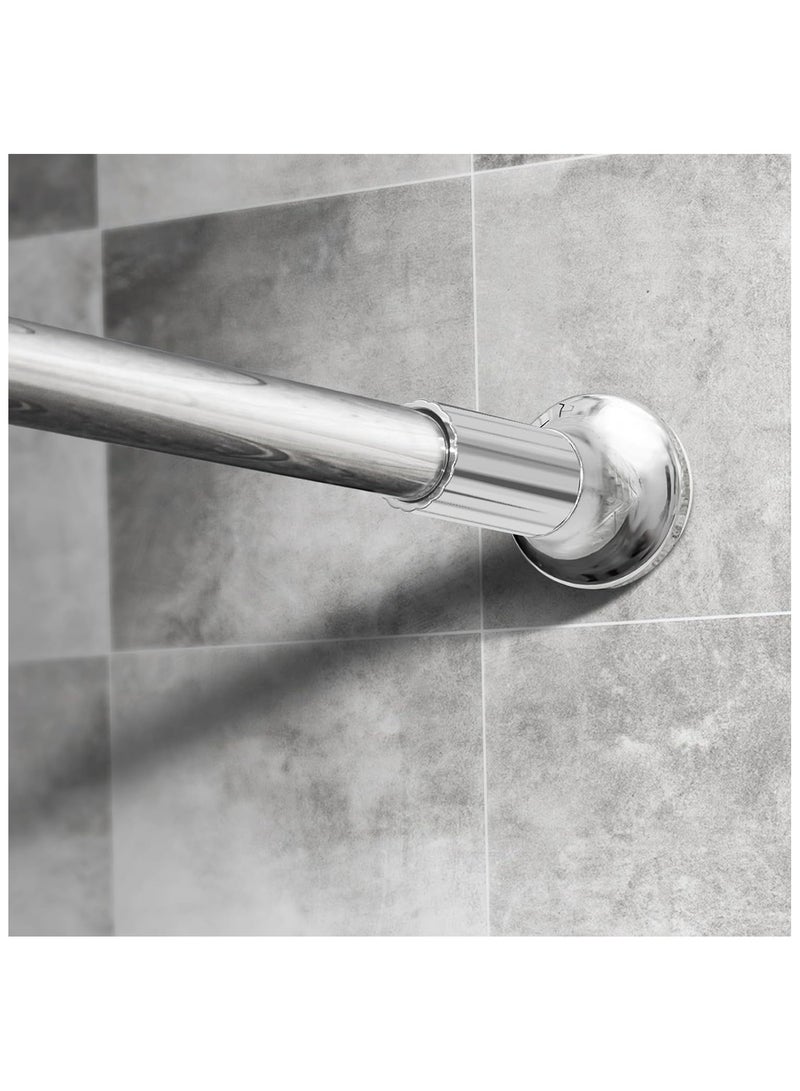 Dmore الفولاذ المقاوم للصدأ دش الستار السكك الحديدية 150-175cm قضيب تلسكوبي قابل للتمديد يمكن تعديلها عن طريق التواء دون الحفر ويمكن عقدها بشكل آمن كما السكك الحديدية دش - Image 1