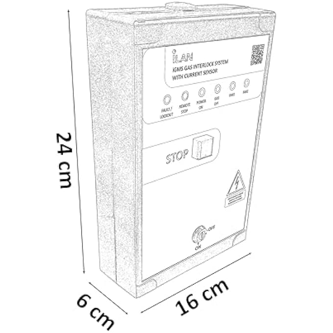 GAS INTERLOCK SYSTEM KIT WITH BUILT-IN FAN CURRENT SENSORS INCLUDING GAS SOLENOID VALVE 1" (28MM) - Image 2