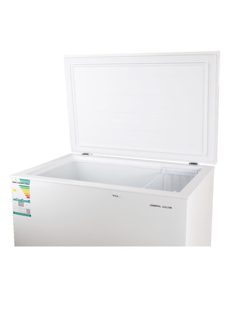 جنرال جولدن فريزر سطحي جنرال جولدين 198 لتر 6.9 قدم مكعب، ضاغط عالي الجودة بدون ضوضاء، سعة قصوى، سهلة النقل، لون أبيض - Image 5