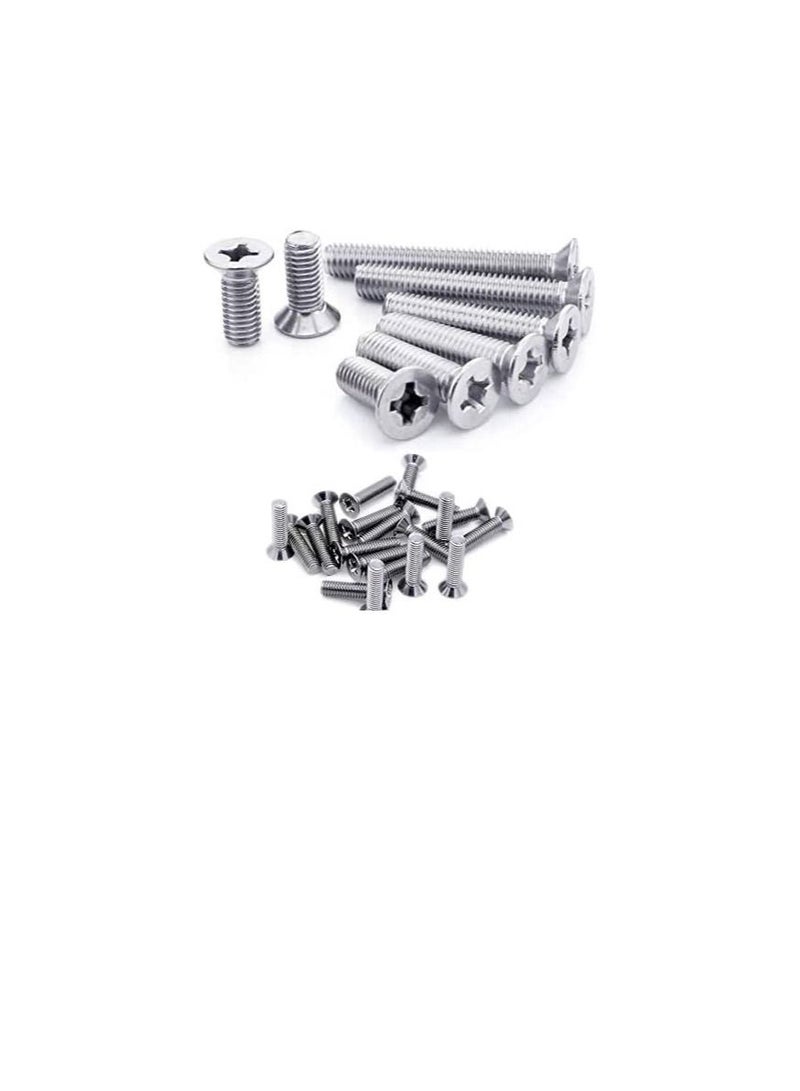 Machine Screw CSK Philip & Countersunk Head for DIY Electrical & Kitchen Furniture Pull Cabinet Door Handles - Image 1