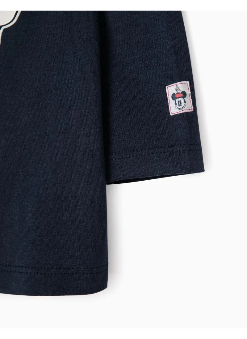 Zippy Zippy Long Sleeve T-Shirt For Baby Girls Minnie, Dark Blue