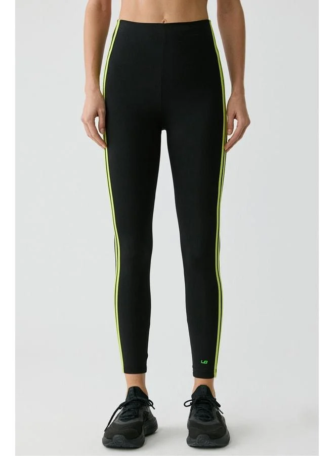Urban Beat  Lolita Women's Side-Striped Piped Super-Soft Black Leggings. for Women | Best Price UAE