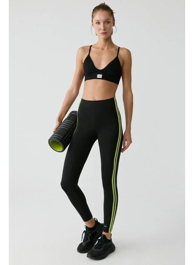 Urban Beat  Lolita Women's Side-Striped Piped Super-Soft Black Leggings. for Women | Best Price UAE