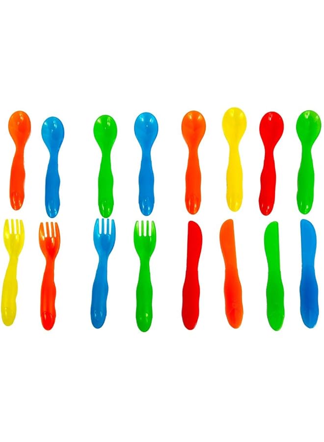 the FIRST years Take And Toss Toddler Flatware Fork Spoon Knife Pack Of 16  - Image 1