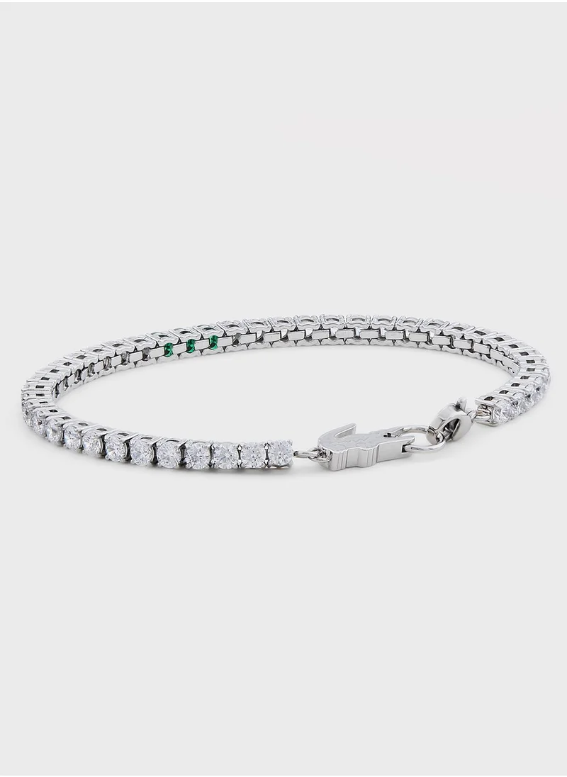 LACOSTE Tennis Green Zircon Bracelet