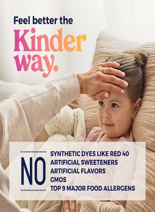 KinderMed دواء كيندر ميد للأطفال لعلاج السعال والاحتقان أثناء النهار، للأعمار من 4 إلى 11 سنة، خالٍ من الأصباغ، خالٍ من النكهات الاصطناعية، خالٍ من المحليات الاصطناعية، نباتي، غير معدل وراثيًا، خالٍ من الغلوتين، بنكهة التوت العضوي، 4 أونصة سائلة (عبوة من قطعتين) - Image 2