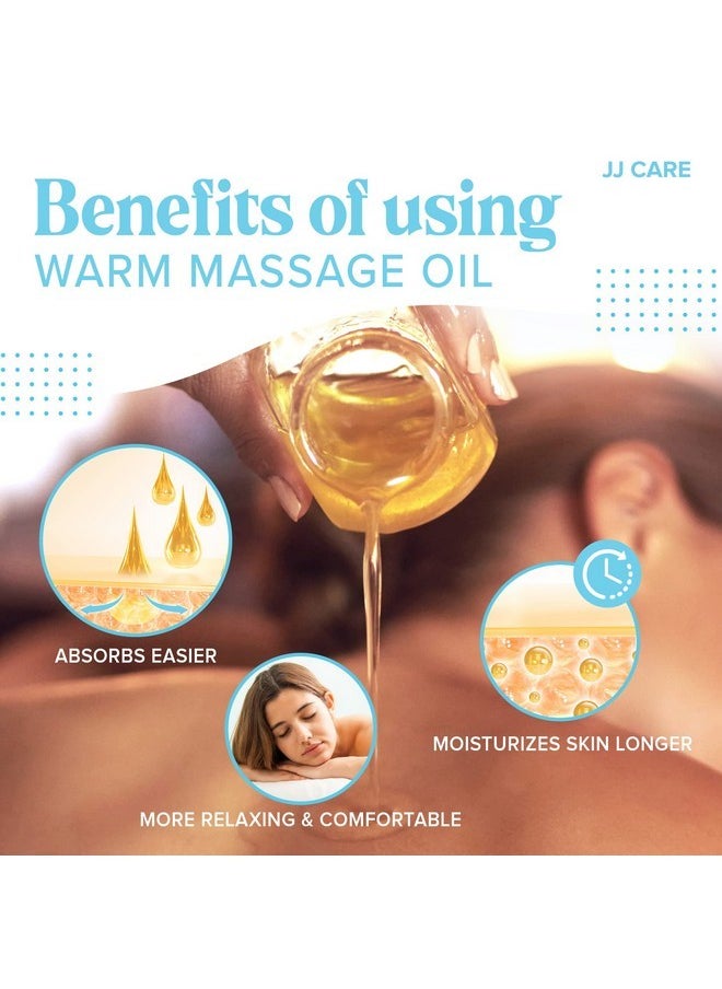 JJ CARE - Lotion Warmer W/ 300Ml Oil Warmer Pump Bottle, Massage Oil Warmer For Massage Therapy, Lotion Warmer Dispenser Heated, Oil Warmer For Massage, Lotion Bottle Warmer, Massage Oil Warmer Electric - Image 1