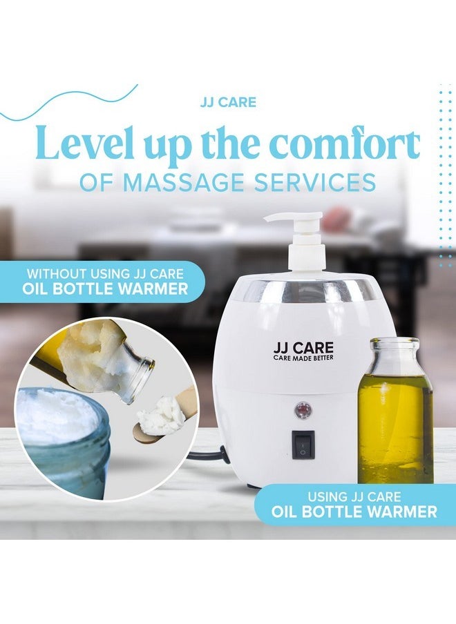 JJ CARE - Lotion Warmer W/ 300Ml Oil Warmer Pump Bottle, Massage Oil Warmer For Massage Therapy, Lotion Warmer Dispenser Heated, Oil Warmer For Massage, Lotion Bottle Warmer, Massage Oil Warmer Electric - Image 1
