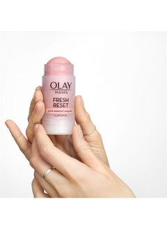 Olay Fresh Reset Pink Mineral Complex Clay Face Mask Stick, 1.7 oz  - Image 3