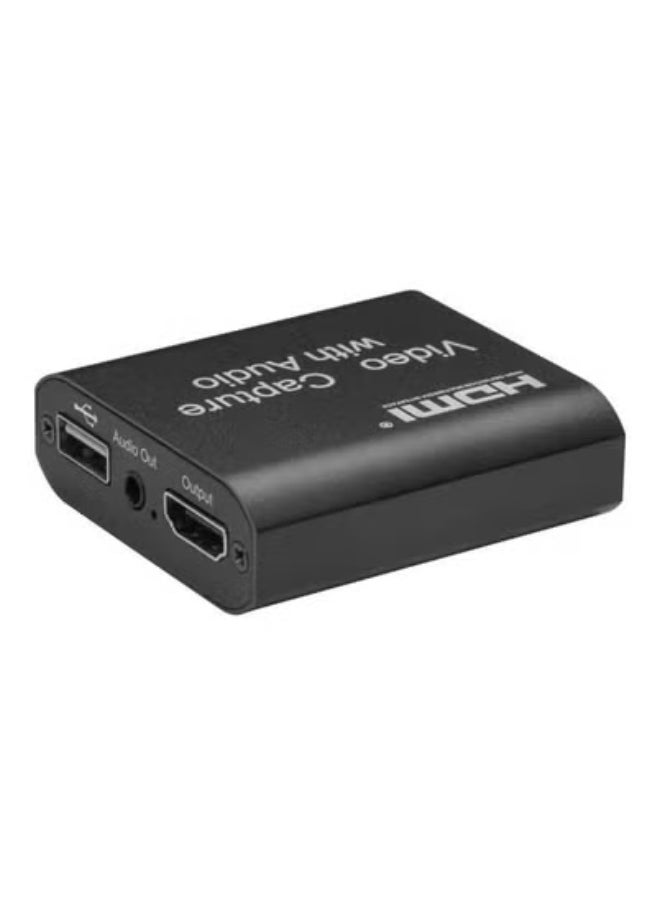 جاجيك Multimedia Interface Audio Video Capture Card – High-Definition 4K HDMI & USB Input – Plug & Play Video Recording for PC, Laptop, and Gaming Consoles – Supports Live Streaming, Online Classes, Video Conferencing & Content Creation – Compatible with Windows & Mac  - Image 1