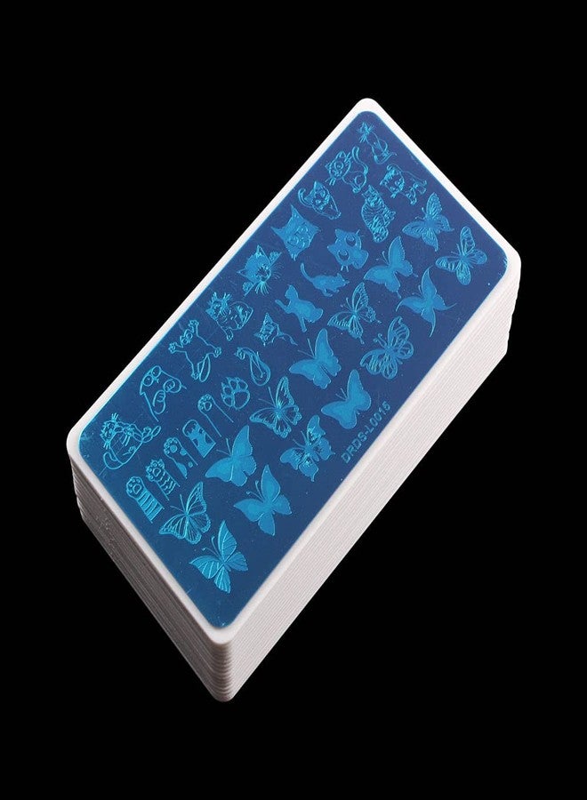 VNC 20Pcs 12X6cm Nail Art Soft Stamping Protective shell Plastic Holder Stamper Rectangel Stamp Holder - Image 5