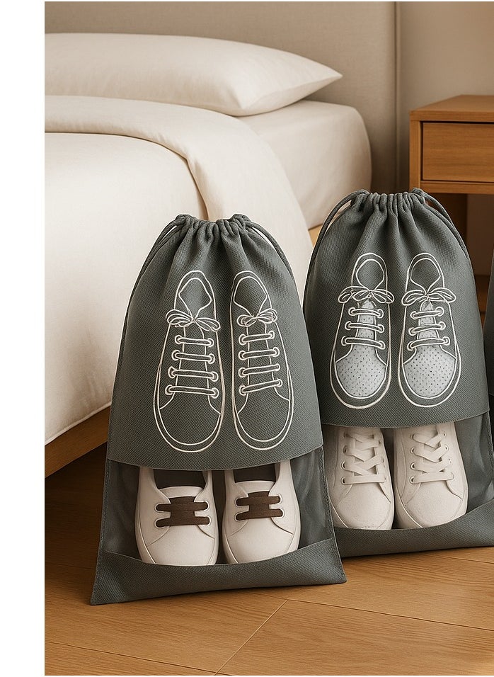 ALMUFARREJ Shoe Bags For Travel,4 Pack Drawstring Shoe Bag  - Image 1