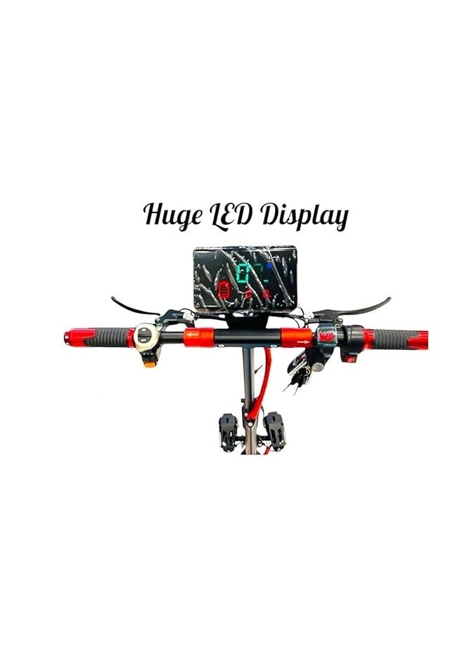 وينر سكاي سكوتر وينر C5، محرك ٢٠٢٥-٢٠٠٠ واط، بطارية ٤٨ فولت ١٣ أمبير/ساعة | شاشة رقمية كبيرة | مقعد قابل للتعديل | أقصى سرعة ٧٠ كم/ساعة | تعليق مزدوج وعمر بطارية أطول | يشمل هدايا مجانية: خوذة وسترة | - Image 3