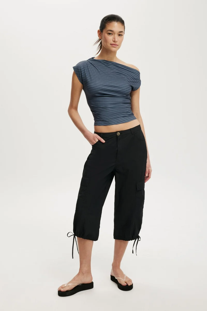 Cotton On Georgie off Shoulder Short Sleeve Top