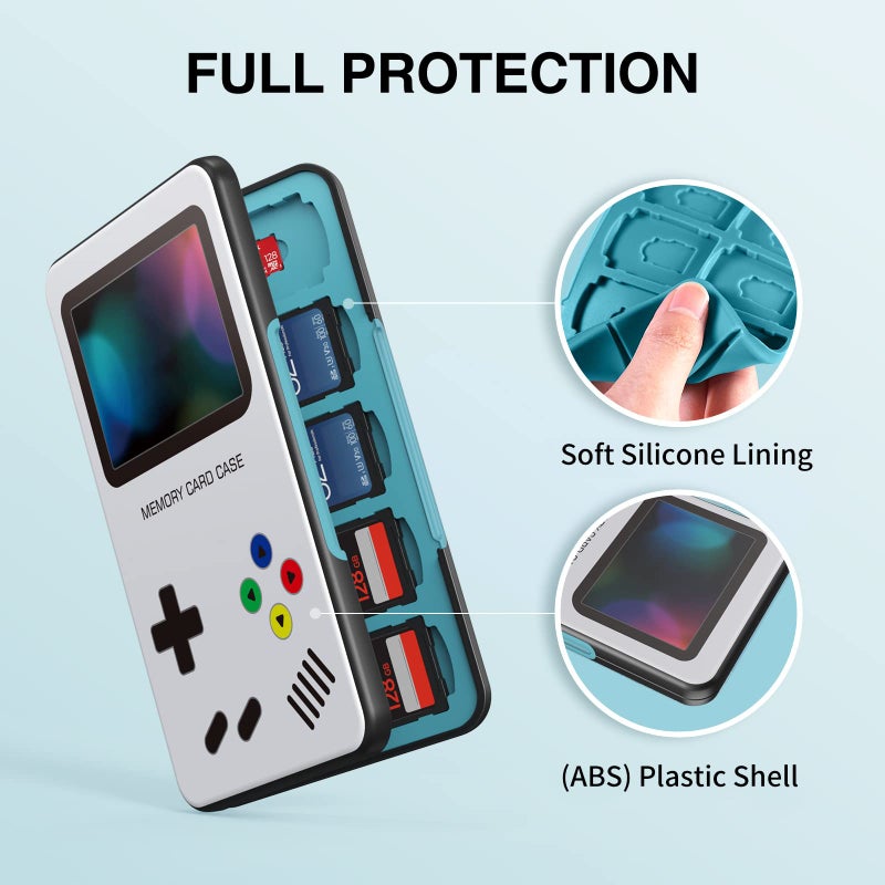 HEIYING SD Card Holder for SD/TF Cards,Portable Memory Card Storage Case Compatible with 20 SDXC SDHC and 20 TF Cards Slots - Image 5