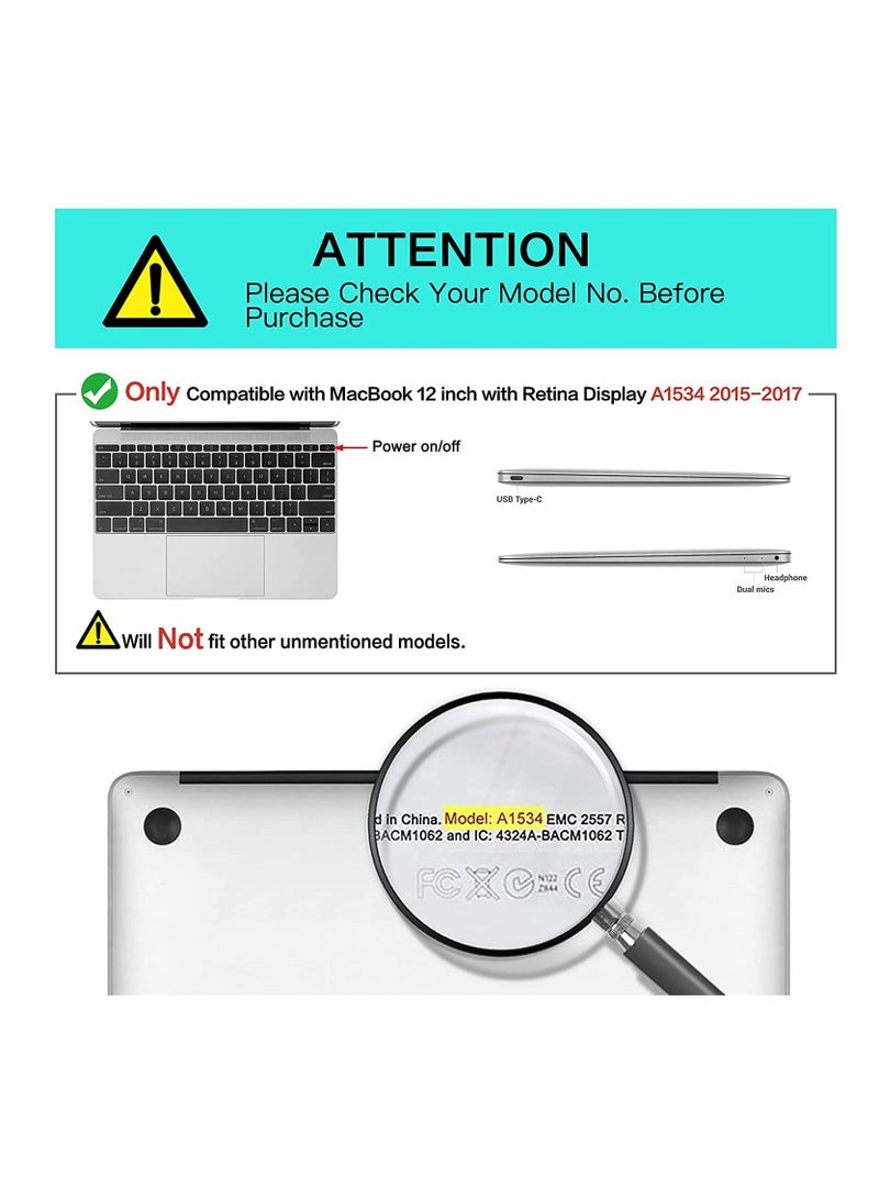 أمم Screen Protector Compatible for MacBook 12 inch with Retina Display Models A1534 Released in 2015 2016 2017 - Image 2