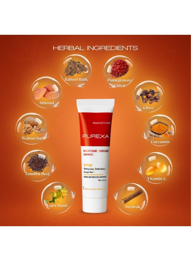 PUREXA مجموعة العناية بالفم من PUREXA - معجون أسنان "Healthy Gums" (100 جم) للثة الملتهبة + أداة تنظيف اللسان من النحاس الخالص بنسبة 100% مع مقبض مريح (على شكل حرف Q) لنفس منعش + فرشاة أسنان من الخيزران بشعيرات ناعمة مشبعة بالفحم النشط وخالية من مادة BPA (عبوة من قطعتين). - Image 4