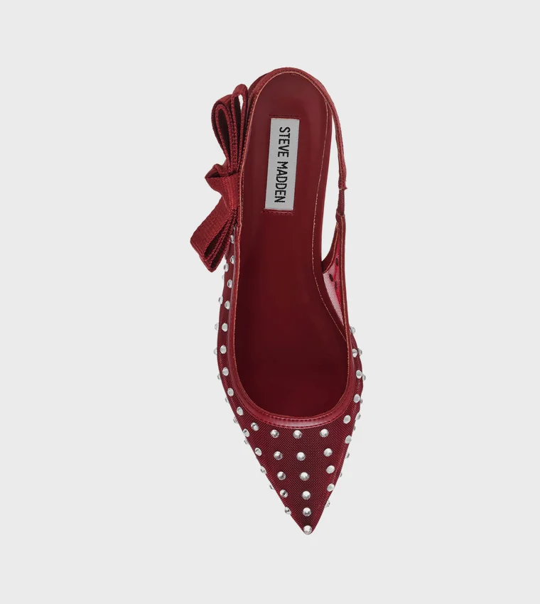 ستيف مادن OLYV02S1-DYQ Cherry Red Women's Heel Sandals