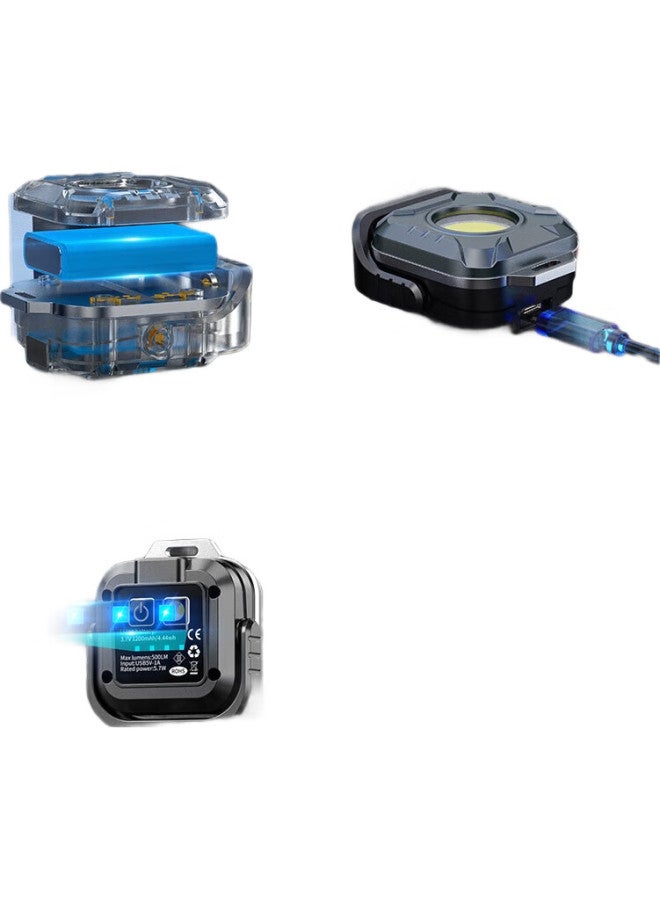 SupFire Mx15 High-Intensity Flashlight, Magnetic Emergency Light Keychain, Portable Rechargeable Work Light, Mini Floodlight For Auto Repair - Image 3