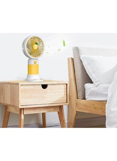 Ocean Mini Fruit Handheld Fan, Portable Personal Fans, USB Rechargeable Handheld Fan, Cute Small Electric Fan for Girls/Women/Kids Outdoor Travel, for Office, Yellow  - Image 3