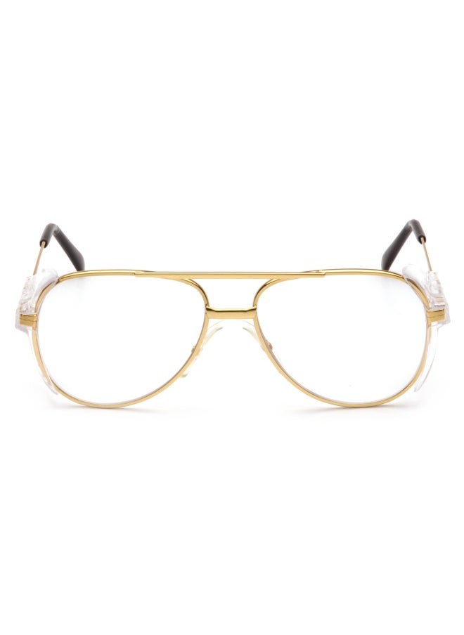 Pyramex Safety Pyramex Pathfinder Aviator Safety Glasses With Gold Frame And Clear Lens  - Image 3